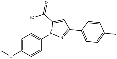 1-(4-METHOXYPHENYL)-3-P-TOLYL-1H-PYRAZOLE-5-CARBOXYLIC ACID Structure