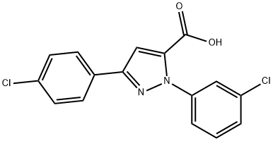 618102-47-9 1-(3-CHLOROPHENYL)-3-(4-CHLOROPHENYL)-1H-PYRAZOLE-5-CARBOXYLIC ACID