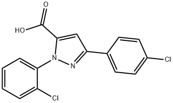 1-(2-CHLOROPHENYL)-3-(4-CHLOROPHENYL)-1H-PYRAZOLE-5-CARBOXYLIC ACID|