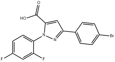 3-(4-BROMOPHENYL)-1-(2,4-DIFLUOROPHENYL)-1H-PYRAZOLE-5-CARBOXYLIC ACID|