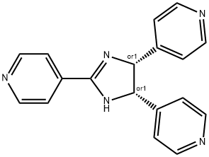 CIS-2,4,5-TRIS(4-PYRIDINYL)IMIDAZOLINE 化学構造式