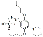 2,5-dibutoxy-4-(morpholin-4-yl)benzenediazonium hydrogen sulphate,61813-49-8,结构式
