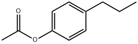 p-propylphenyl acetate Struktur