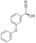 (S)-(3-苯氧基苯基)羟基乙腈,61826-76-4,结构式