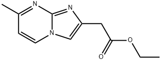 (7-METHYL-IMIDAZO[1,2-A]PYRIMIDIN-2-YL)-ACETIC ACID ETHYL ESTER 化学構造式