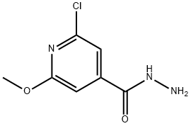 4-Pyridinecarboxylic acid, 2-chloro-6-Methoxy-, hydrazide,61832-07-3,结构式