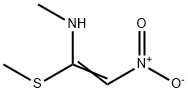 N-甲基-1-甲硫基-2-硝基乙烯胺 结构式