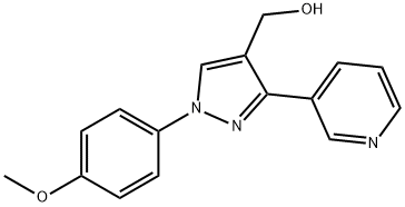 (1-(4-METHOXYPHENYL)-3-(PYRIDIN-3-YL)-1H-PYRAZOL-4-YL)METHANOL Struktur