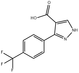 3-(4-TRIFLUOROMETHYL-PHENYL)-1H-PYRAZOLE-4-CARBOXYLIC ACID Structure