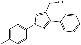 (3-PHENYL-1-P-TOLYL-1H-PYRAZOL-4-YL)METHANOL,618441-58-0,结构式