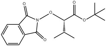 Butanoic acid, 2-[(1,3-dihydro-1,3-dioxo-2H-isoindol-2-yl)oxy]-3-methyl-, 1,1-dimethylethyl ester, (2S)- 化学構造式