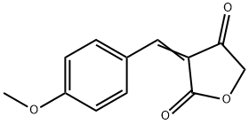 (3Z)-3-(4-Methoxybenzylidene)-2,4(3H,5H)-furandione 结构式