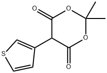 2,2-二甲基-5-(3-噻吩基)-1,3-二氧杂环己烷-4,6-二酮 结构式