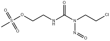 1-(2-Chloroethyl)-3-(2-methylsulfonyloxyethyl)-1-nitrosourea 结构式