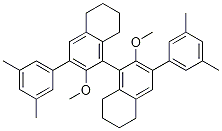 1,1'-Binaphthalene, 3,3'-bis(3,5-diMethylphenyl)-5,5',6,6',7,7',8,8'-octahydro-2,2'-diMethoxy- , (1R)- Structure