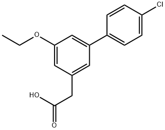 4'-Chloro-5-ethoxy-3-biphenylacetic acid Structure