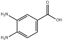 3,4-二氨基苯甲酸,619-05-6,结构式