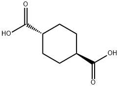 trans-1,4-Cyclohexanedicarboxybic acid Struktur