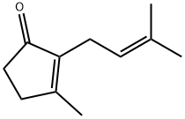 2-Cyclopenten-1-one, 3-methyl-2-(3-methyl-2-butenyl)- Structure