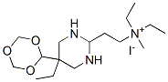 二乙基[2-(5-乙基六氢-2,4,6-三氧代-5-苯基嘧啶-2-基)乙基]甲基铵碘化物 结构式