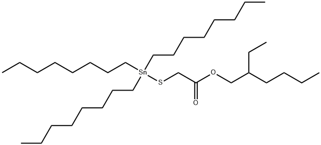2-ethylhexyl [(trioctylstannyl)thio]acetate Struktur