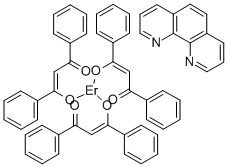 Tris(dibenzoylmethane)mono(phenanthroline)erbium Structure