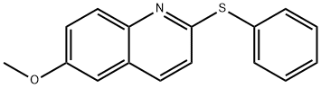 6-メトキシ-2-(フェニルチオ)キノリン 化学構造式