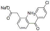 2-氨基-3-(4-氯苯甲酰基)苯乙酸钠, 61941-62-6, 结构式