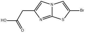 2-(2-bromoimidazo[2,1-b]thiazol-6-yl)acetic acid Structure