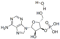 (-)-ADENOSINE 3'-MONOPHOSPHATE HYDRATE Structure