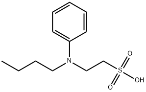 N-butyl-N-phenyltaurine 化学構造式