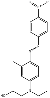 2-[ethyl[3-methyl-4-[(4-nitrophenyl)azo]phenyl]amino]ethanol,61994-66-9,结构式