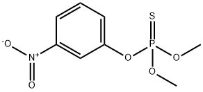 Thiophosphoric acid O,O-dimethyl O-(m-nitrophenyl) ester,620-29-1,结构式