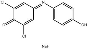 2,6-ジクロロフェノールインドフェノール ナトリウム エタノール溶液 化学構造式