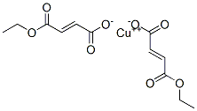 2-Butenedioic acid (2E)-, monoethyl ester, copper(2+) salt Struktur
