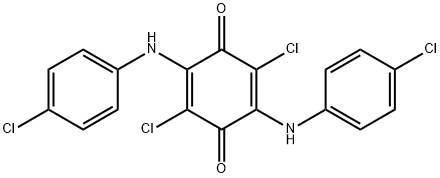 2,5-di(4-chloroanilino)-3,6-dichloroquinone,6201-69-0,结构式