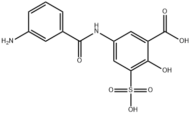 6201-79-2 2-hydroxy-3-sulfo-5-(3-aminobenzamido)benzoic acid