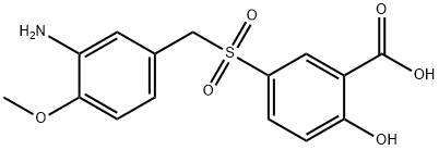 2-Hydroxy-5-(3-amino-4-methoxybenzylsulfonyl)benzoic acid|