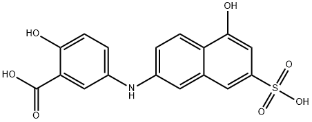 6201-91-8 6-(3-carboxy-4-hydroxyanilino)-1-naphthol-3-sulfonic acid
