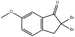 2,2-DIBROMO-6-METHOXY-1-INDANONE,62015-81-0,结构式