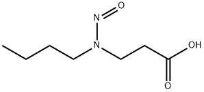 N-BUTYL-N-(2-CARBOXYETHYL)NITROSAMINE Structure