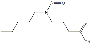 N-AMYL-N-(3-CARBOXYPROPYL)NITROSAMINE 结构式