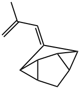 Octahydro-1-(2-methyl-2-propenylidene)dicyclopropa[cd,gh]pentalene Structure