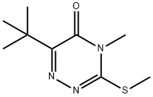 6-tert-butyl-4-methyl-3-(methylthio)-1,2,4-triazin-5(4H)-one,62036-60-6,结构式