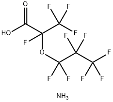 Ammonium 2-(heptafluoropropoxy)-2,3,3,3-tetrafluoropropanoate Structure