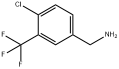 4-CHLORO-3-(TRIFLUOROMETHYL)BENZYLAMINE Structure