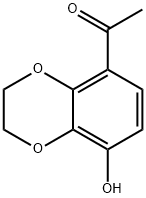 1-(2,3-ジヒドロ-8-ヒドロキシ-1,4-ベンゾジオキシン-5-イル)エタノン 化学構造式