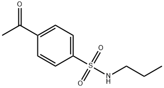 4-ACETYL-N-PROPYLBENZENESULFONAMIDE Struktur