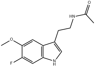 6-fluoromelatonin Structure