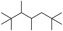 2,2,3,4,6,6-Hexamethylheptane Structure